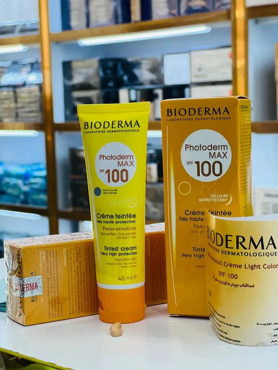 ضدافتاب رنگی بیودرما spf100