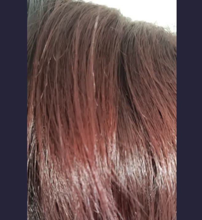 تست رنگ موی آۀبالویی دکسی