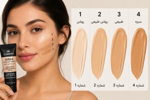 مقایسه رنگ های کرمپودر تیوپی گابرینی 