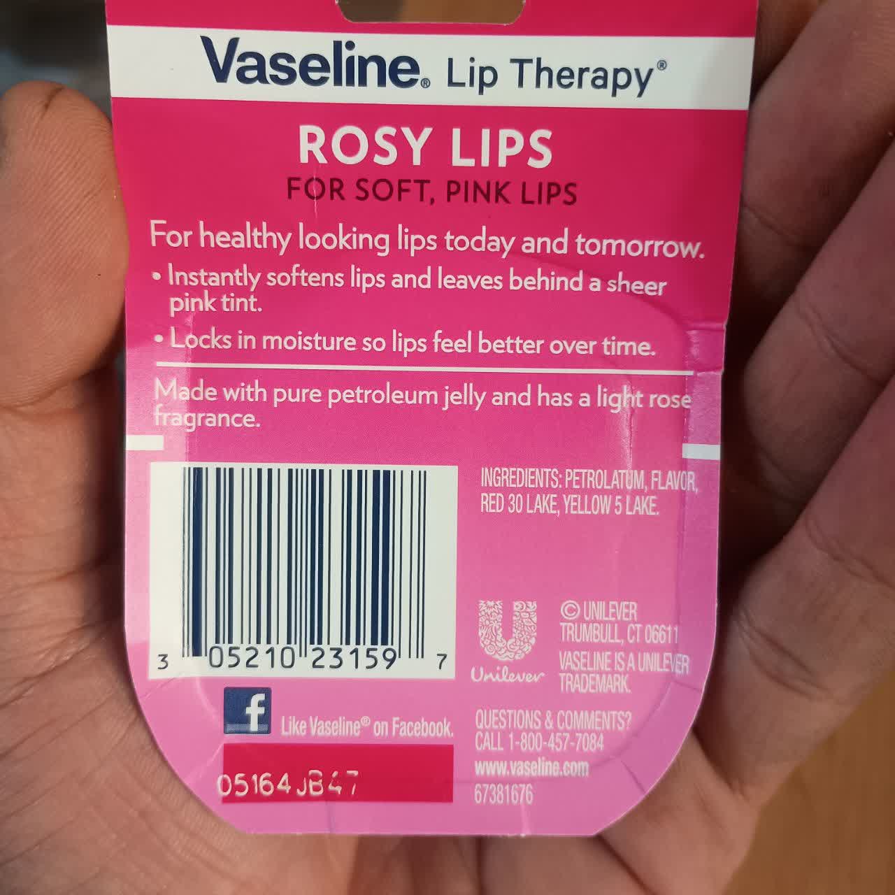 بالم لب صورتی وازلین