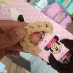 کش موی طنابی کرم رنگ