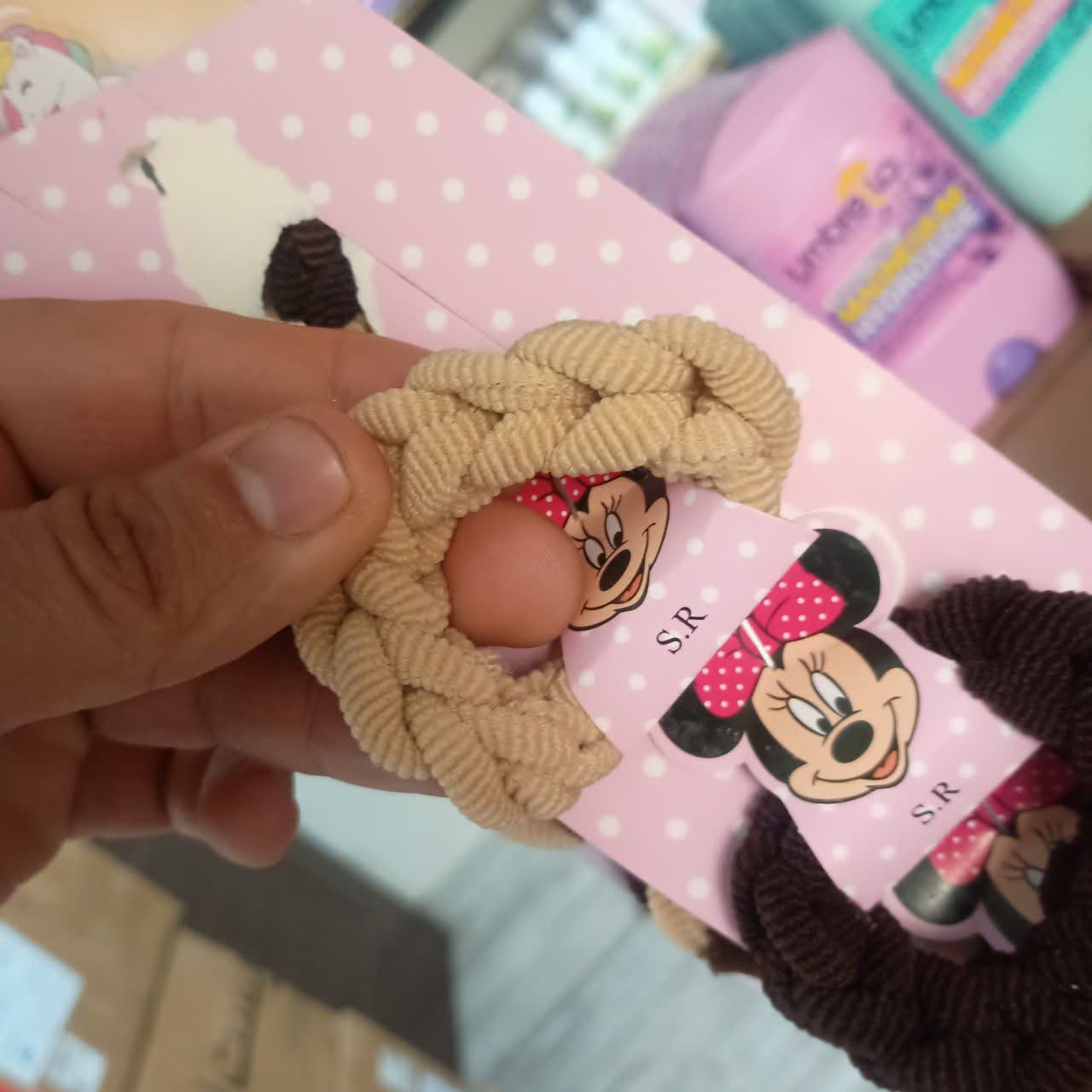 کش موی طنابی کرم رنگ