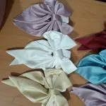 رنگبندی گیره مو فرانسوی پاپیونی
