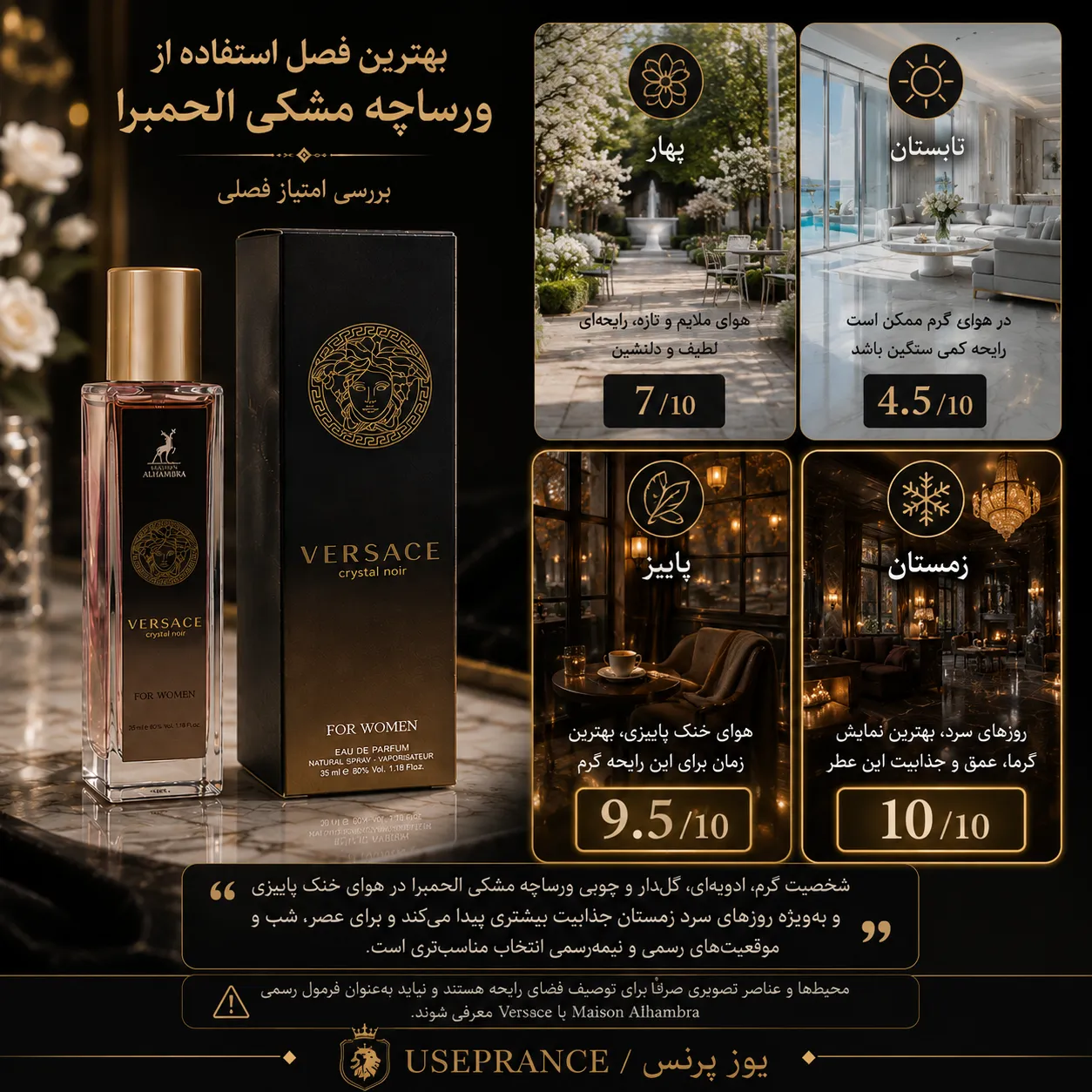 بهترین ادکلن پاییزی و زمستانی الحمبرا؟ ورساچه مشکی