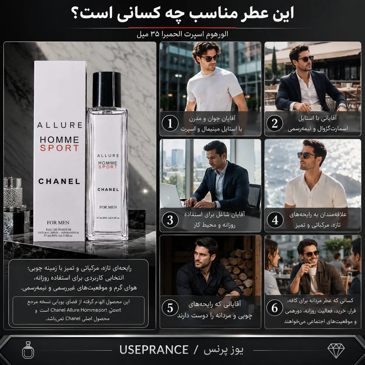 ادکلن اسپورت الورهوم مناسب چه موقعیت هایی است؟ محیط کار قرار عاشقانه مهمانی