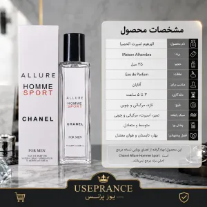 مشخصات پخش بو و ماندگاری ادکلن هوم اسپرت الحمبرا