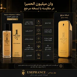 مقایسه ادکلن وان میلیون الحمبرا با نسخه اورجینال