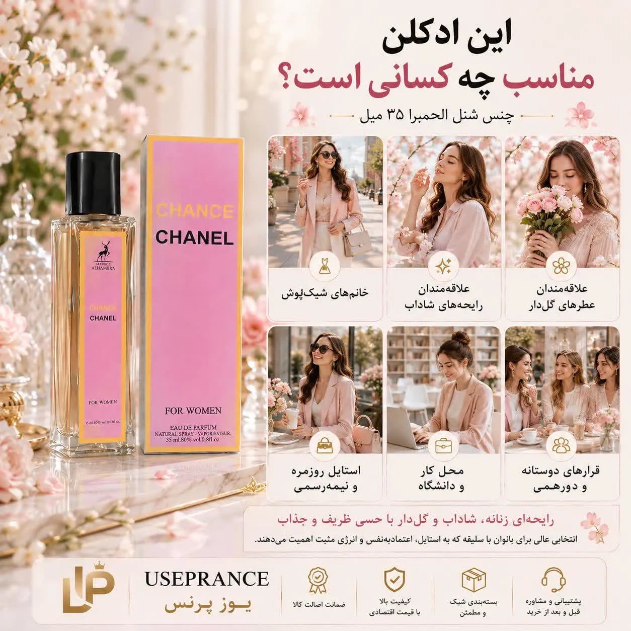 ادکلن چنس شنل مناسب چه موقیعت هایی است؟ محیط کار قرار عاشقانه مهمانی