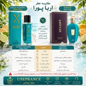 مقایسه ادکلن زرژوف اربا پورا الحمبرا 35 میل با نسخه اصلی