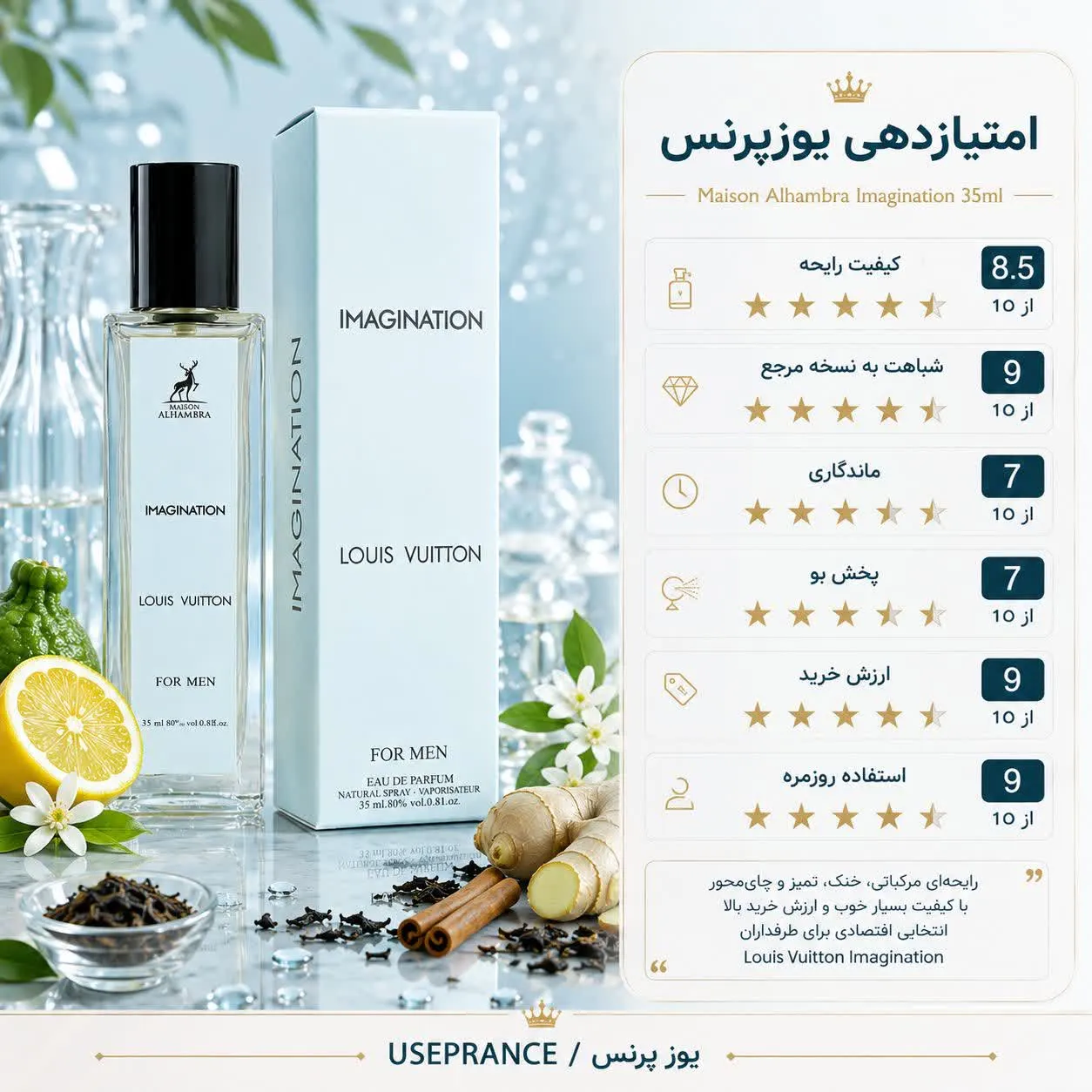 ایا ادکلن ایمجینیشن الحمبرا ارزش خرید دارد؟ بله