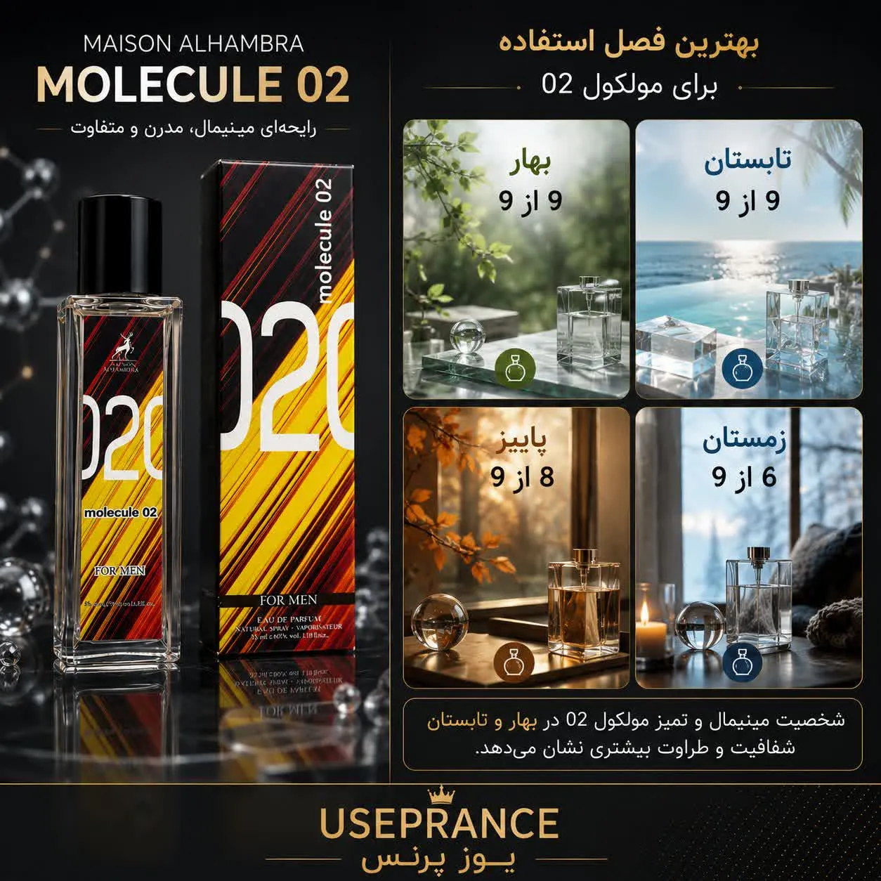 بهترین فصل استفاده از مولکول 02 الحمبرا؟ بهار تابستان