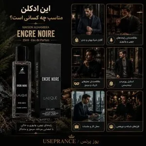ادکلن لالیک انکر نویر الحمبرا مناسب چه موقعیت هایی است؟ محیط کار مهمانی قرار عاشقانه