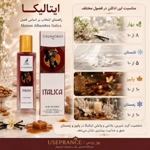 بهترین فصل برای استفاده ادکلن کازوموراتی ایتالیک الحمبرا 35 میل؟ پاییز و زمستان