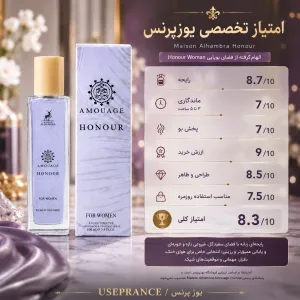 بررسی مشخصات و ماندگاری ادکلن امواج هانر الحمبرا