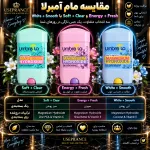 مقایسه سه رایحه مام امبرلا زنانه