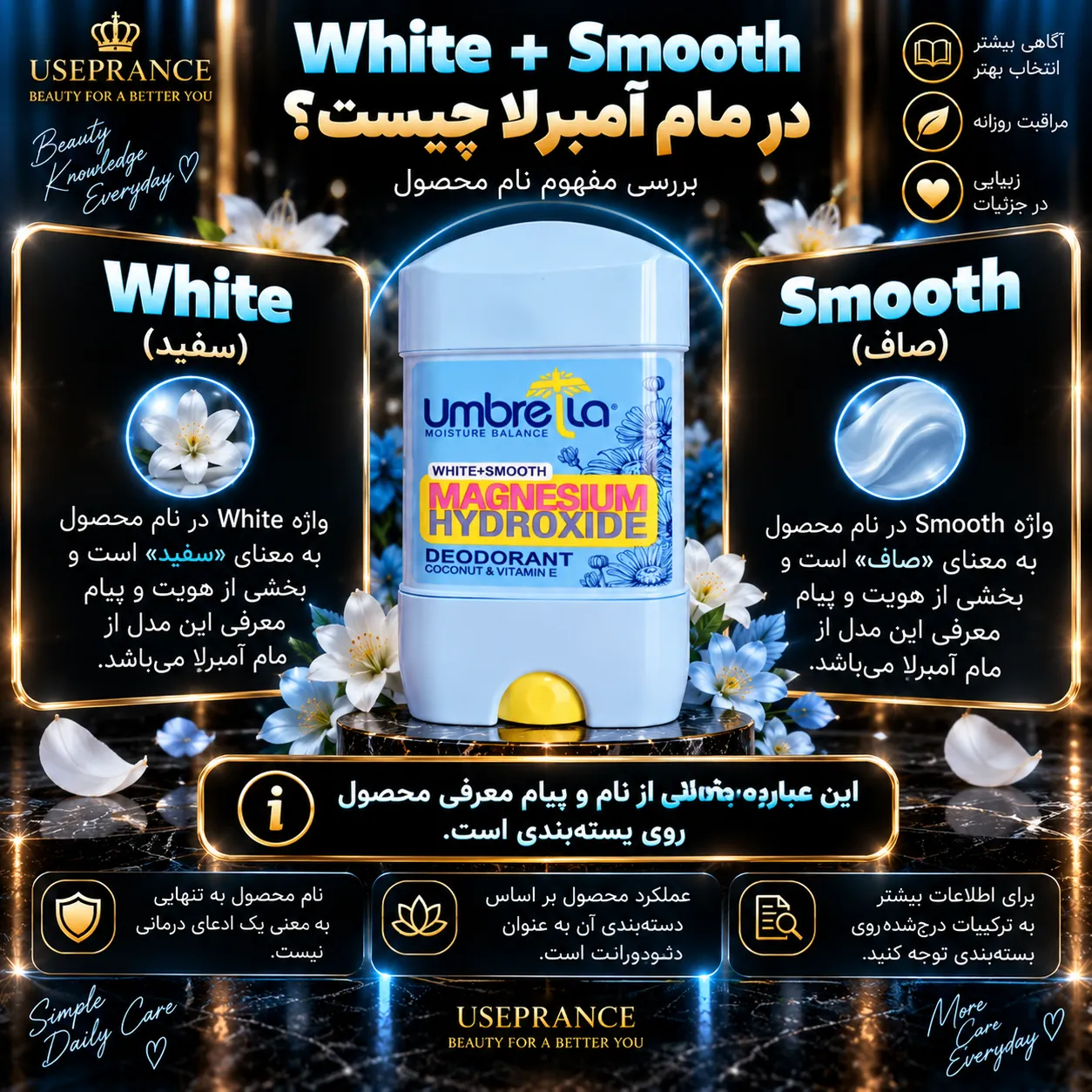 رایحه مام امبرلا مام های آمبرلا مدل مام آمبرلا White + Smooth