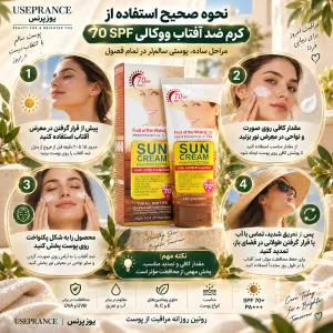 بهترین روش استفاده ضد آفتاب ووکالی SPF 70