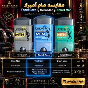 مقایسه سه رایحه مردانه مام امبرلا