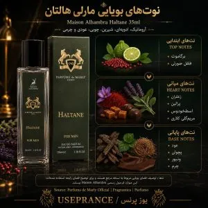 نوت ها و رایحه ادکلن مارلی هالتان الحمبرا